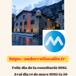 Feliç dia de la constitució 2023. Avui dia 14 de març fa 30 anys d'una fita històrica.
