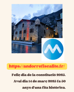 Feliç dia de la constitució 2023. Avui dia 14 de març fa 30 anys d'una fita històrica.